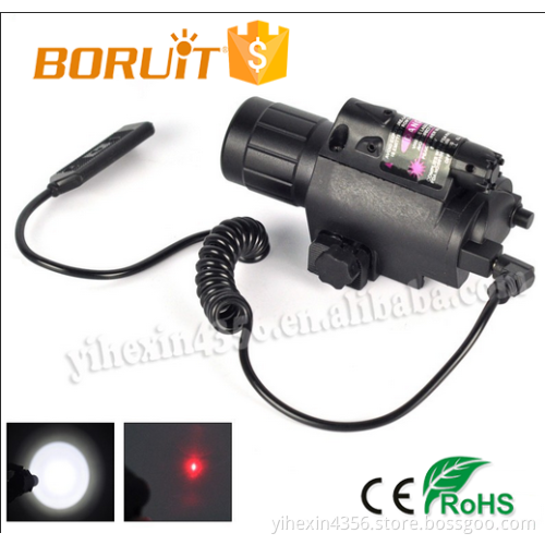 Boruit Hot Selling White Light 1 Red Laser for Hunting Flashlight